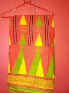Geometric Print Saree
