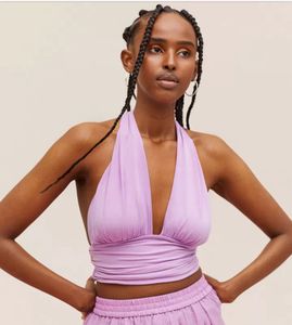 H&amp;M Lavender  HalterNeck Top