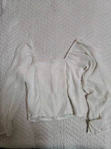 Bell Sleeved Crop Top