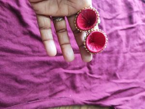 Red Jhumkas