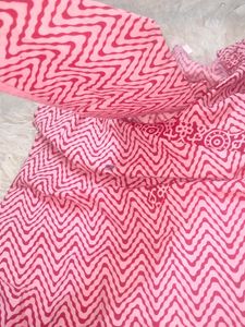 Pure  Cotton Soft Kurti Lahriya Zik Zar