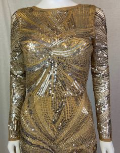Sparkling Gold Sequin Dress