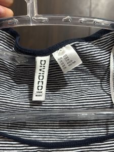 H&amp;M Scoop Neck Striped Top