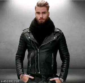 Stylish Black Leather Biker Jacket