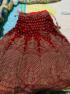 Red and Gold Bridal Lehenga