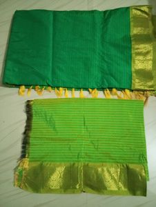 Green Silk Saree 💚