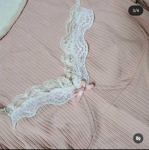 Newme Pink Lace Top