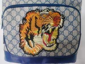 Luxury GG Supreme Canvas Backpack with Embroidered