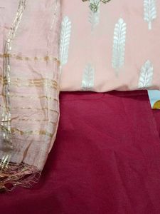 Beautiful Party Wear Unstitched Suit for Sale
