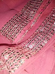 Pink Floral Saree With Blouse
