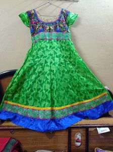 Elegant Green Anarkali Suit