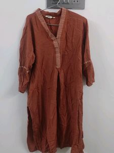 Rust Straight Kurta