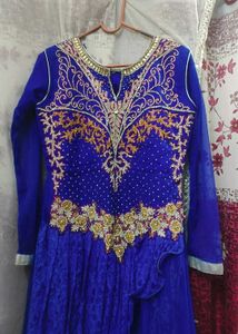 Heavy Party Wear Gown - Blue 💙