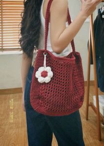 Red Crochet Handbag