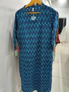 Elegant Blue Printed Kurta