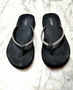 Black Soft Slippers Ginger