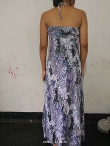 Floral Halter Maxi Dress
