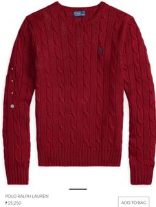 Ralph Lauren Old Money Cable Knit Sweater Jumper
