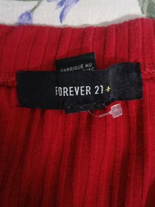 Red Off-Shoulder Top