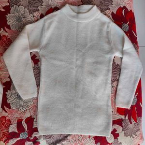 White Knit Turtleneck