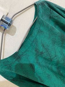 Oversizee Green Printed Top