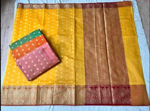 Kota check zari saree