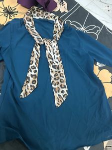 Partywear Teal Colour Top