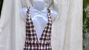 1178. Plaid Mini Dress