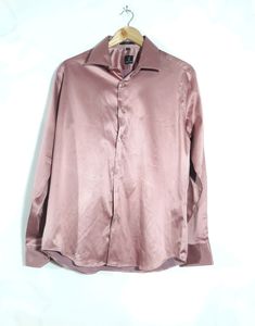 Pastel Brown Slim Fit Shirts (Mens)