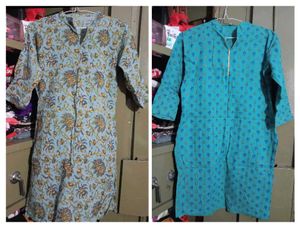 Combo Short Kurti 🩵+💙