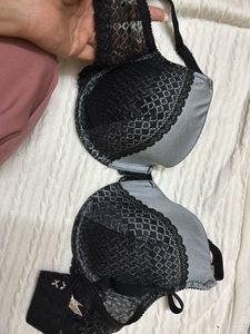 Brand New Bridal Clovia Gray Plus Black Net Bra✨✨
