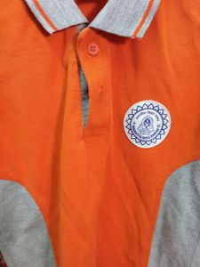 Kids Orange Polo T-shirt
