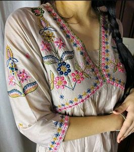 Premium Blush Pink Kurta Set With Lining