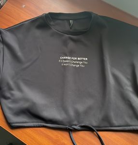 Black Cropped hoodie