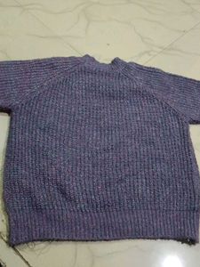 Purple Knit Sweater