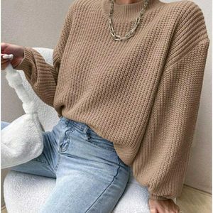Tan Knit Pullover Sweater