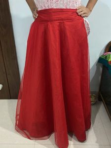 Red Ethnic Skirt