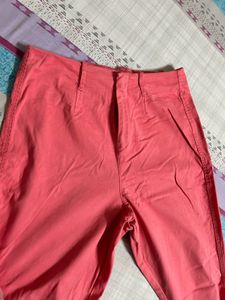 Forever-21 Bootcut Coral Pink Pants
