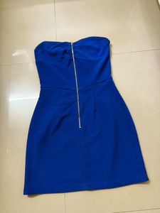 Royal Blue Strapless Mini Dress