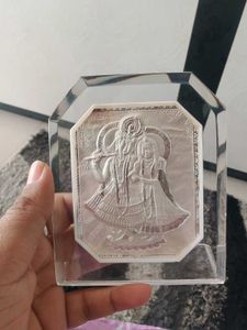 999 Silver Stand Radhakrishna Frame