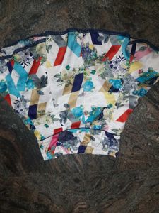 Floral Geometric Print Top