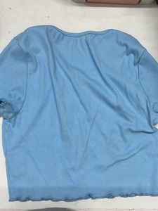 Blue Crop Top