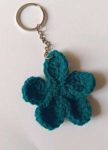 Crocket Flower Keychain And Bookmark