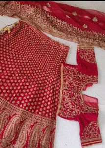 Red Velvet Lehenga Choli