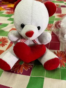 Red And White Cute Little Teddy
