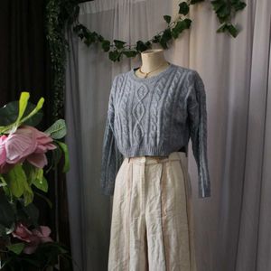 Blue Knit Sweater