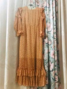 Midi Coral Dress