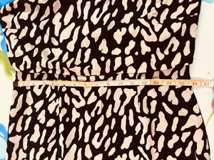 Animal Print Nude Pink and Black Dress