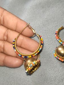 Medium Size Beads Jhumka