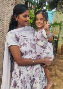 Adorable Matching Floral Dresses